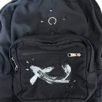 Image 3 of ONE OF ONE black koi backpack with leather bottom