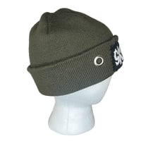 Image 2 of green skunk beanie