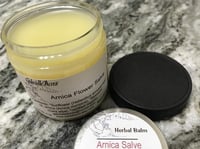 Image 2 of Arnica Salve, Glass 2 oz Jar, Arnica Flower Infusion Salve, Organic Ingredients