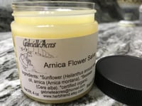 Image 3 of Arnica Salve, Glass 2 oz Jar, Arnica Flower Infusion Salve, Organic Ingredients