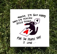 I Love My Friends 7x7 Art Print