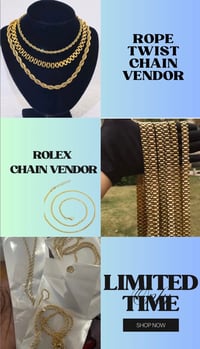 Rope twist chain + Rolex Jewlery vendor 