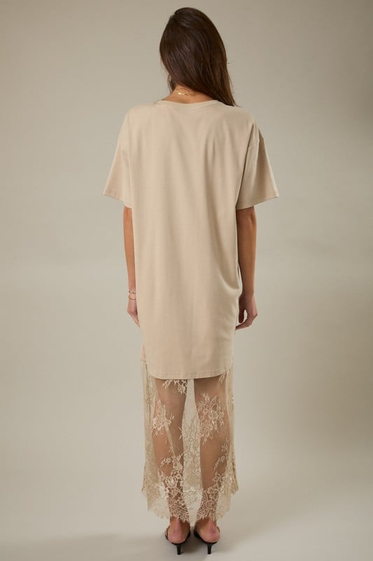 Image of Lace Tshirt Maxi 