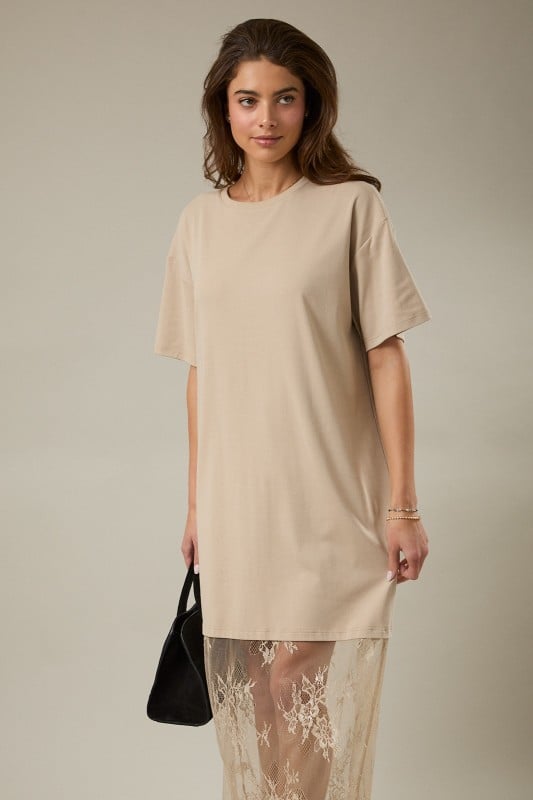 Image of Lace Tshirt Maxi 