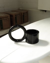 Image 2 of Espresso Circle Mug in Black Gloss