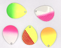 Colorado Blade Size 4,  Neon Honeycomb, Gradated , 5 Pack Assortment
