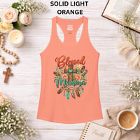 Image 3 of Blessed Momma Racerback Tank — Women's Blessed Momma Tank Top