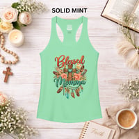 Image 5 of Blessed Momma Racerback Tank — Women's Blessed Momma Tank Top