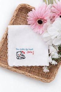 Image 1 of Personalized Couple Handkerchiefs, Soft Cotton (11" x 11")-Wedding Gift Keepsake
