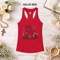 Image 3 of Faith Can Move Mountains Racerback Tank — Women's Inspirational Workout Tank