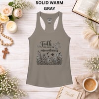 Image 4 of Faith Can Move Mountains Racerback Tank — Women's Inspirational Workout Tank
