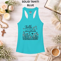 Image 5 of Faith Can Move Mountains Racerback Tank — Women's Inspirational Workout Tank