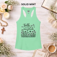 Image 6 of Faith Can Move Mountains Racerback Tank — Women's Inspirational Workout Tank