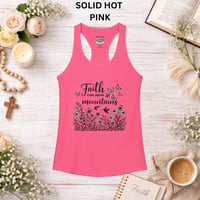 Image 8 of Faith Can Move Mountains Racerback Tank — Women's Inspirational Workout Tank