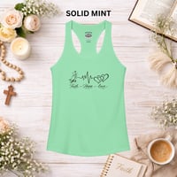 Image 6 of Faith Love Hope Racerback Tank — Women's Inspirational Faith Tank Top
