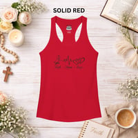Image 8 of Faith Love Hope Racerback Tank — Women's Inspirational Faith Tank Top