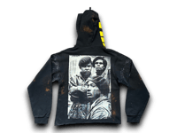 Image 2 of Sade Adu Lauren Hill  2Pac war Custom Upcycled Reworked Screen Print hoodie 