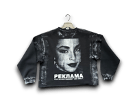 Image 2 of Sade Adu Lauren Hill  2Pac Custom Upcycled Reworked Screen Print sweatshirt 