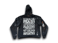 Image 2 of Lauren Hill Alchemy Surplus custom upcycled reworked Screen Print hoodie