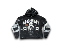 Image 1 of Lauren Hill Alchemy Surplus custom upcycled reworked Screen Print hoodie