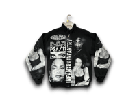 Image 1 of Sade Adu Lauren Hill  2Pac Custom Upcycled Reworked Screen Print full zip sweatshirt 