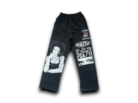 Image 1 of Lauren Hill Custom Upcycled Reworked Screen Print Summit basketball sweatpants 