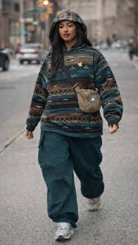 Image 3 of Beef ‘n’ Broccoli Aztech Fleece Pullover 