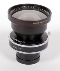 Image 9 of Schneider Tele-Arton 360mm F5.5 lens in Compur #3 shutter #2225 COVERS 5X7