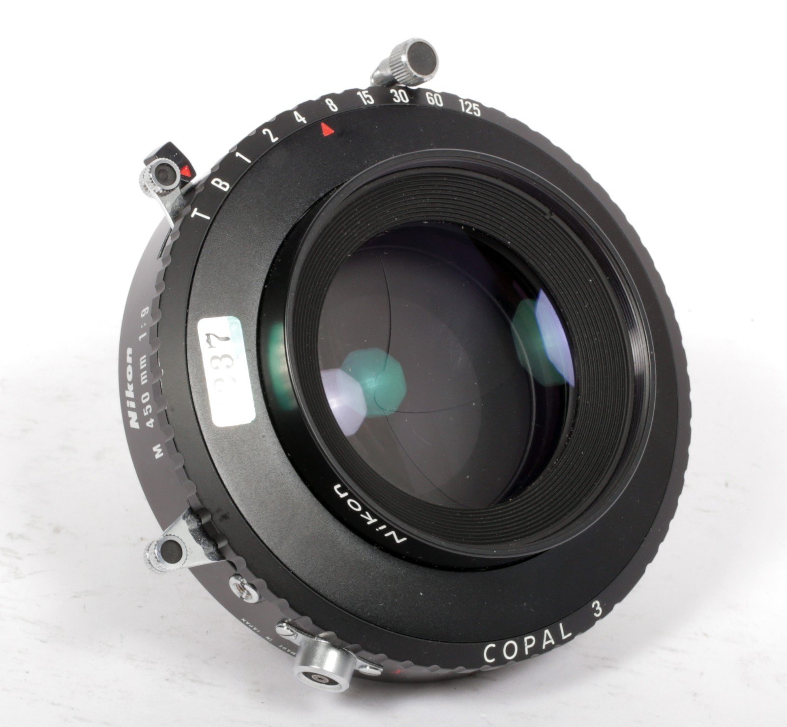 Nikon Nikkor M 450mm F9 lens in Copal #3 shutter #2237 | CatLABS
