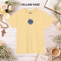 Image 7 of Joy Comes In The Morning Tee — Small Chest Bloom Graphic