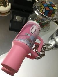 Image 1 of Pink Noface Mini Keychain Tumbler 