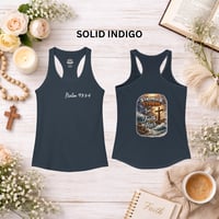 Image 3 of Psalm 93:3-4 "Stronger Than The Storm" Racerback Tank