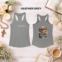 Image 5 of Psalm 93:3-4 "Stronger Than The Storm" Racerback Tank