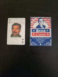 Saddam Husayn & President George Bush Cards