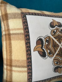 Image 2 of NZ Maori Carving Cushion