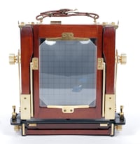 Image 5 of Tachihara 4X5 field camera W/ 135mm + 90mm MC Lenses + Holders + Film + Fresnel (#2302)