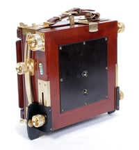 Image 9 of Tachihara 4X5 field camera W/ 135mm + 90mm MC Lenses + Holders + Film + Fresnel (#2302)