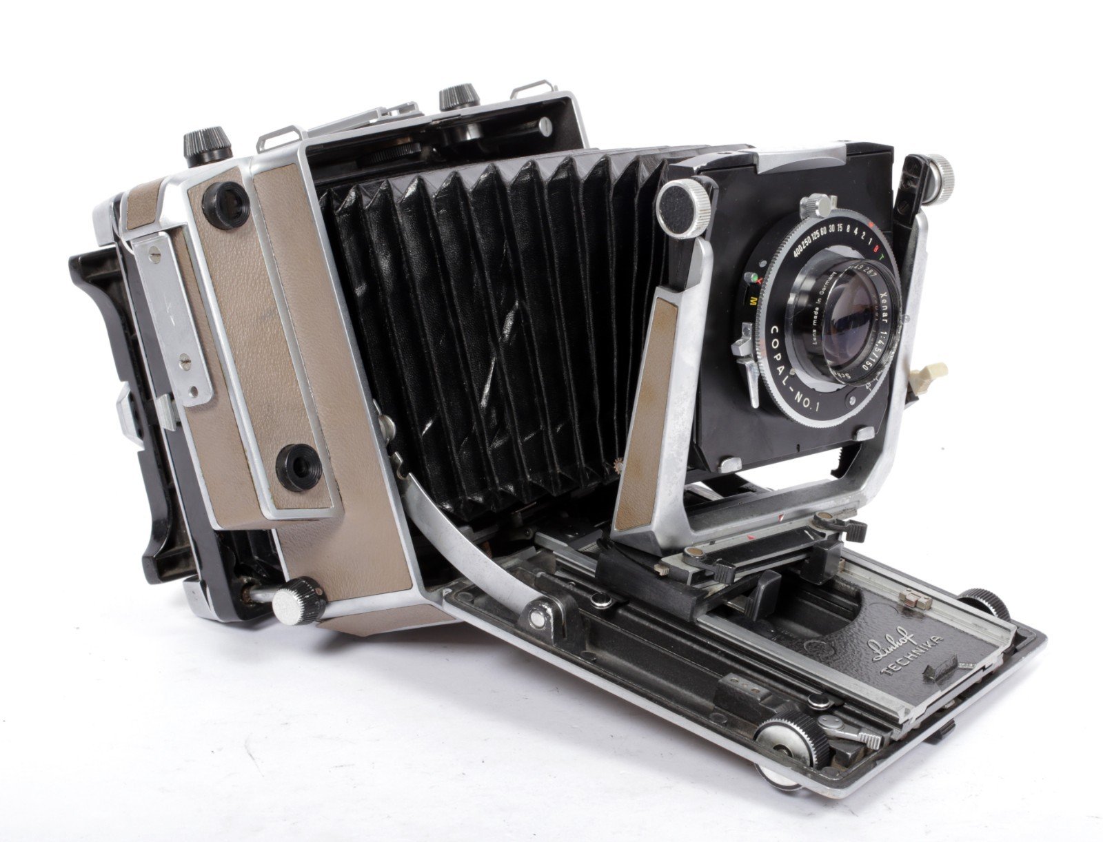 Linhof Technika V 4X5 camera w/ Schneider 150mm + 210mm Lenses +
