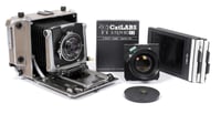 Image 1 of Linhof Technika V 4X5 camera w/ Schneider 150mm + 210mm Lenses + film + holders (#2316)