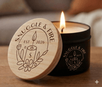 Image 3 of Scented soy wax hand poured candle.