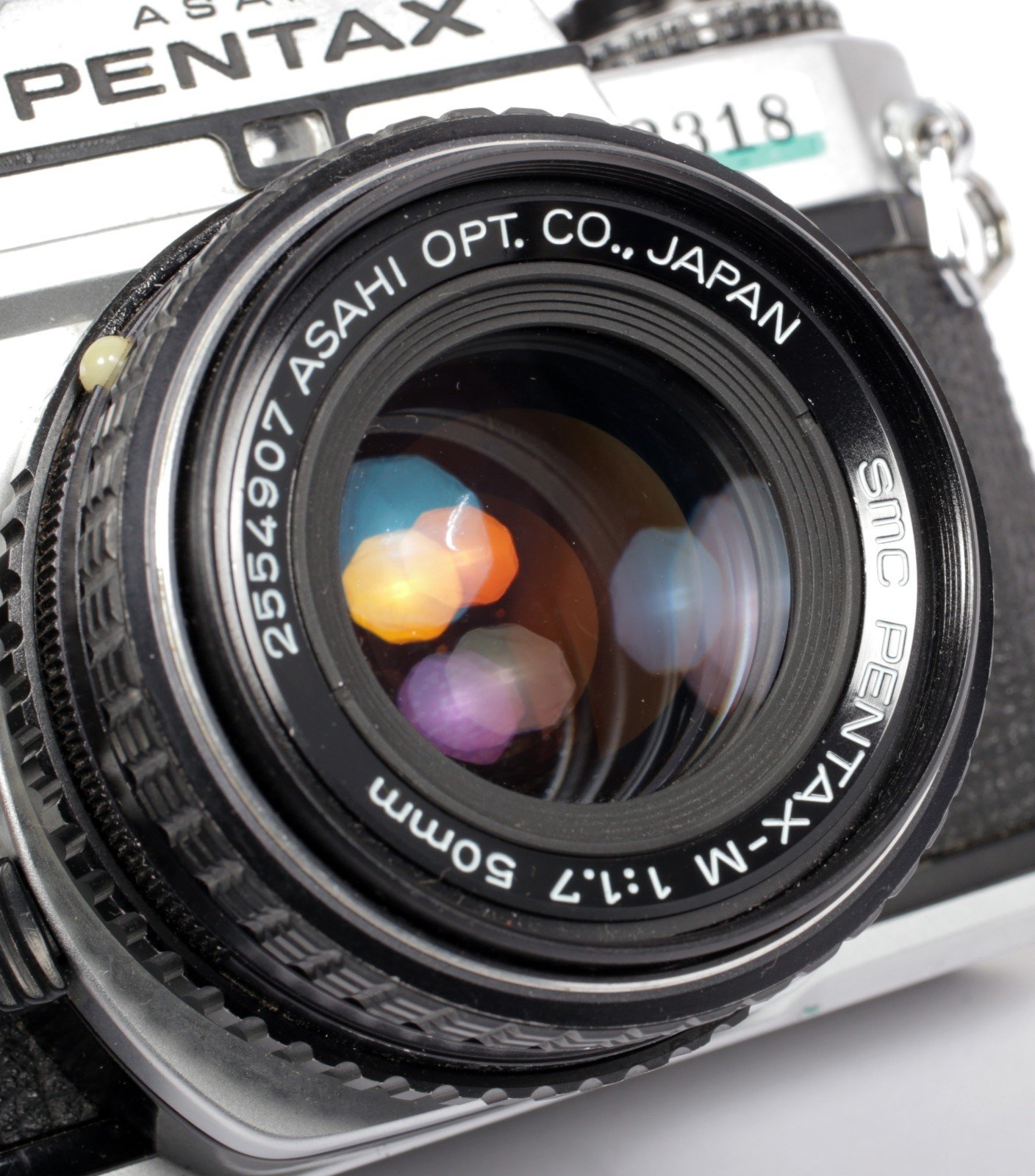 Pentax KX 35mm SLR Film Camera with SMC M 50mm F1.7 lens #2318