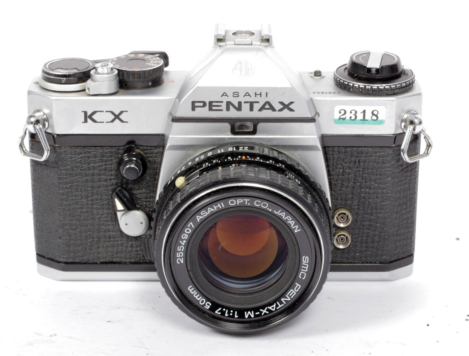 Pentax KX 35mm SLR Film Camera with SMC M 50mm F1.7 lens #2318