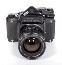 Image 2 of Pentax 6X7 MLU camera + metered prism + SMC 75mm F4.5 lens #2320 TESTED-WORKING