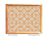Image 1 of RnJ_DiamondTile_Gold UnFramed Print