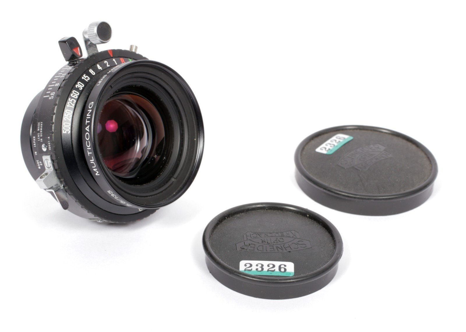Schneider Apo Symmar MC 135mm F5.6 lens in Copal #0 shutter #2326
