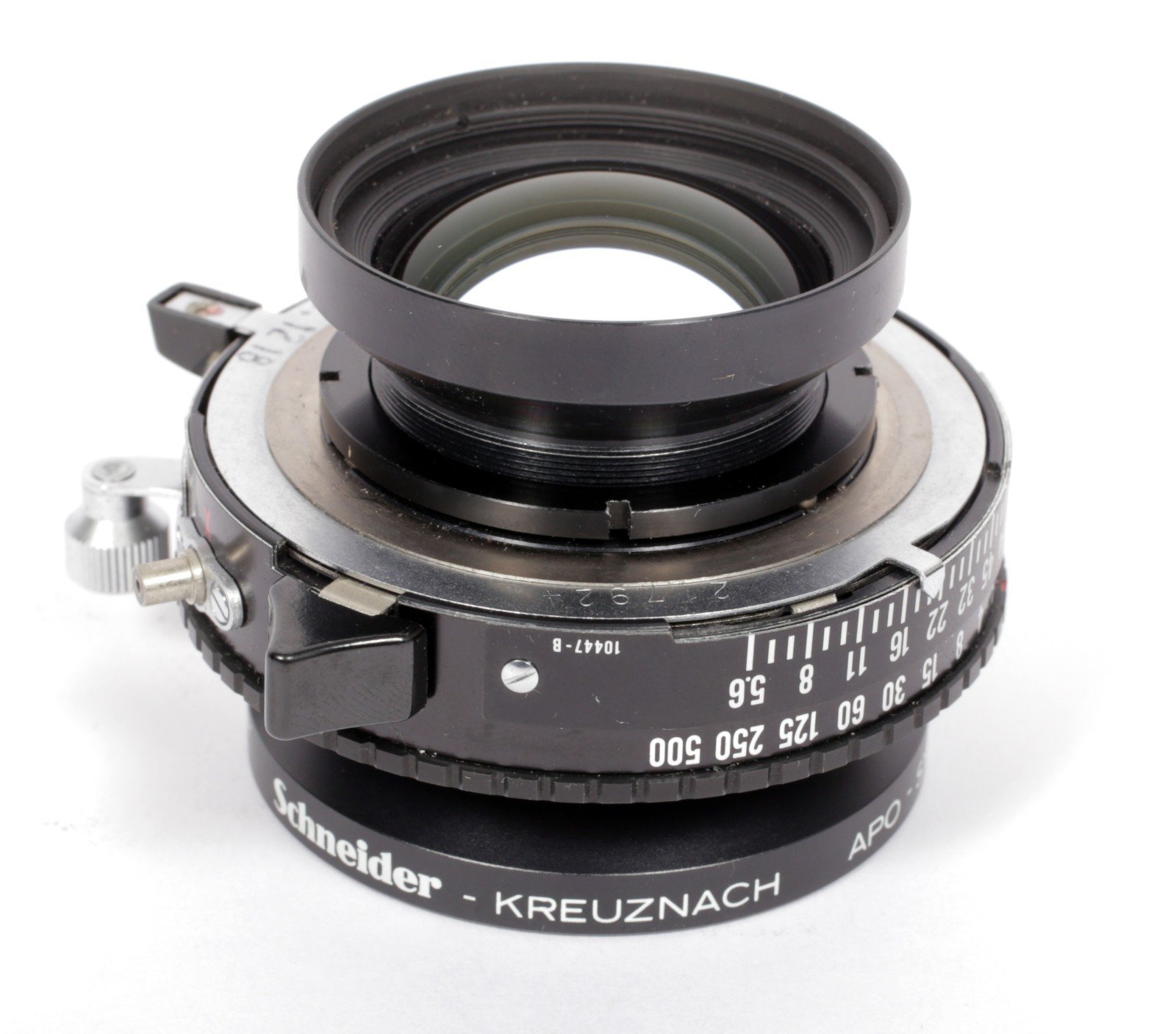 Schneider Apo Symmar MC 135mm F5.6 lens in Copal #0 shutter #2326