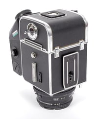 Image 7 of Hasselblad 500C camera w/ Planar 80mm F2.8 C T* lens + A12 Back + Metering Prism