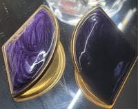Image 3 of Purple Swirls Earrings 