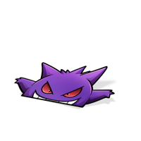 Gengar peeker Sticker