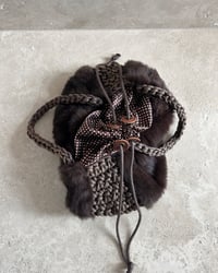 Image 3 of BRAIDED BROWN FUR BAG
